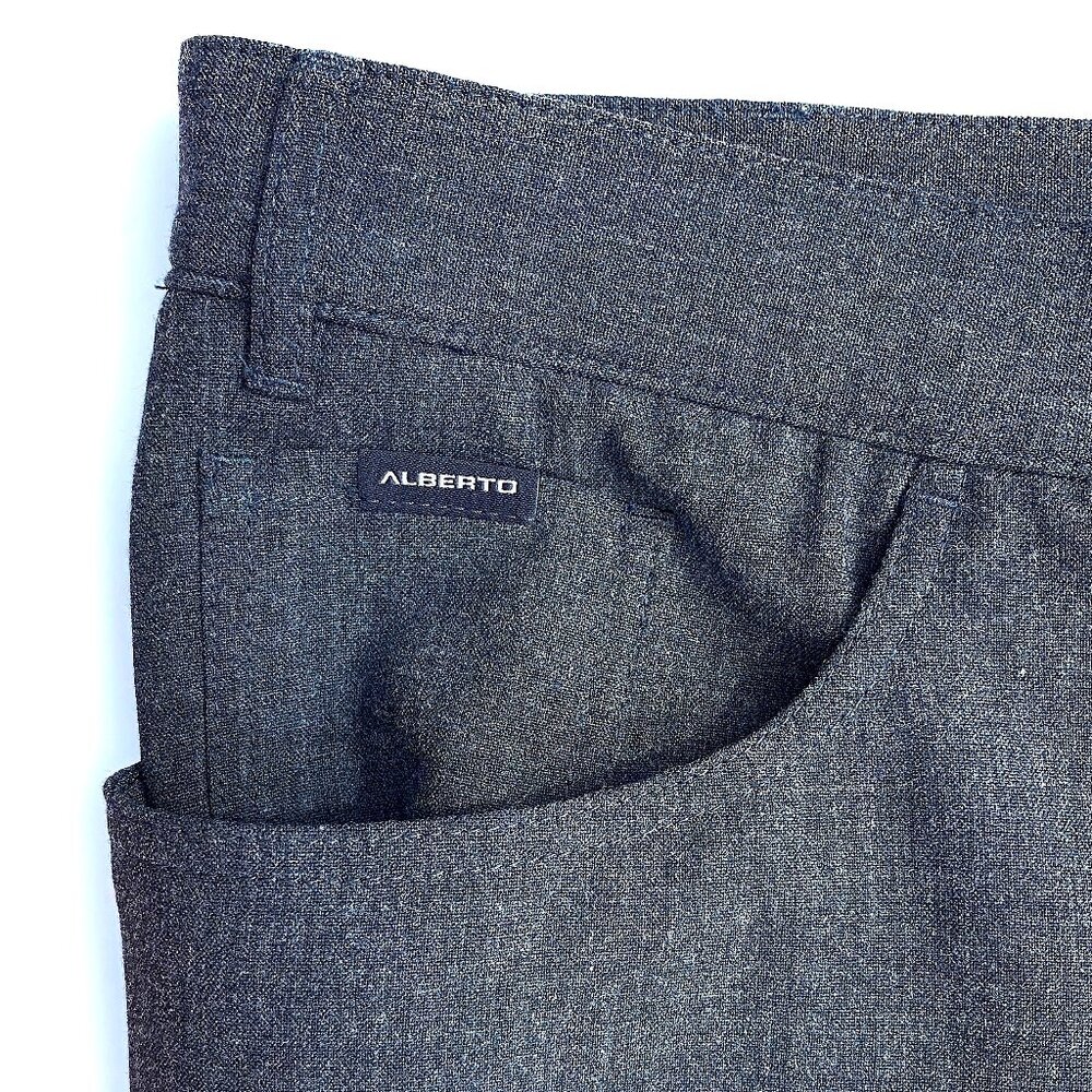 Men’s Alberto TOM Ceramica Comfort Fit Pants, Gray Size 46, Made in Germany